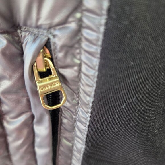 Calvin Klein Performance Down Filled Puffer Vest Gray Size XL - Picture 9 of 15